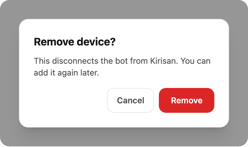 Remove Telegram device confirmation
