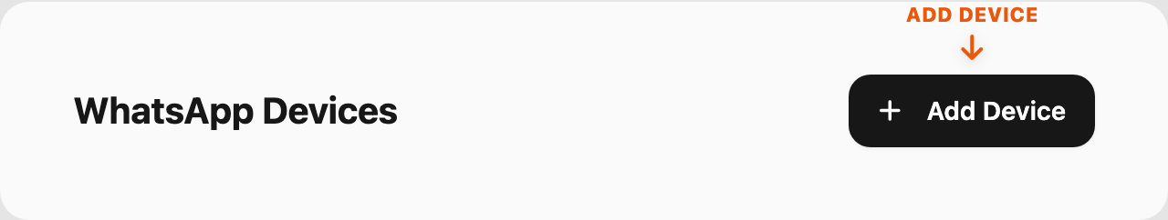 Step 1 — click Add Device in the header